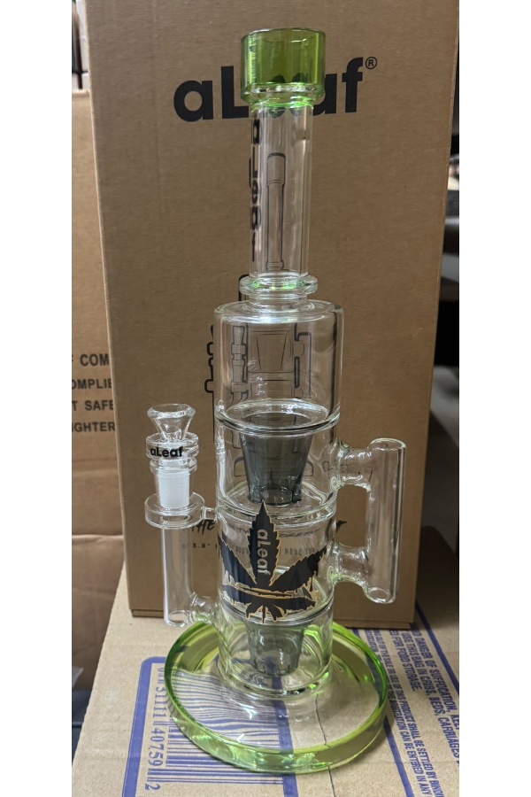 13.8" THE TWIN TORRENT DOUBLE GYZR PERC TUBE (AL6187GR)